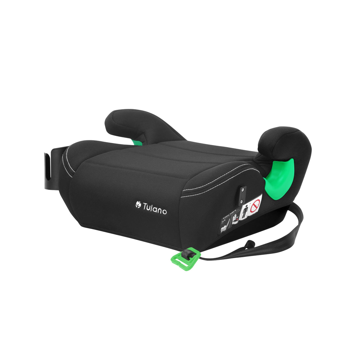Tulano Cabby 25 Schwarzer Kindersitz für Autos, 125-150 cm, Größe I 