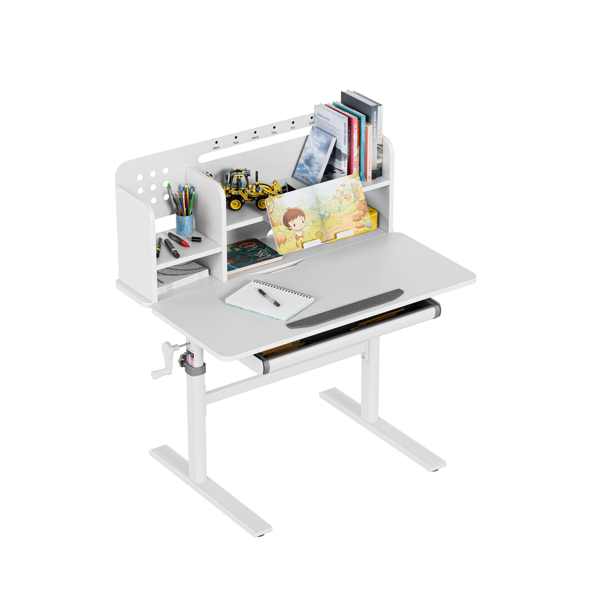 Mark Adler Study 5.0 Gray Ergonomischer Kinderschreibtisch 90 cm