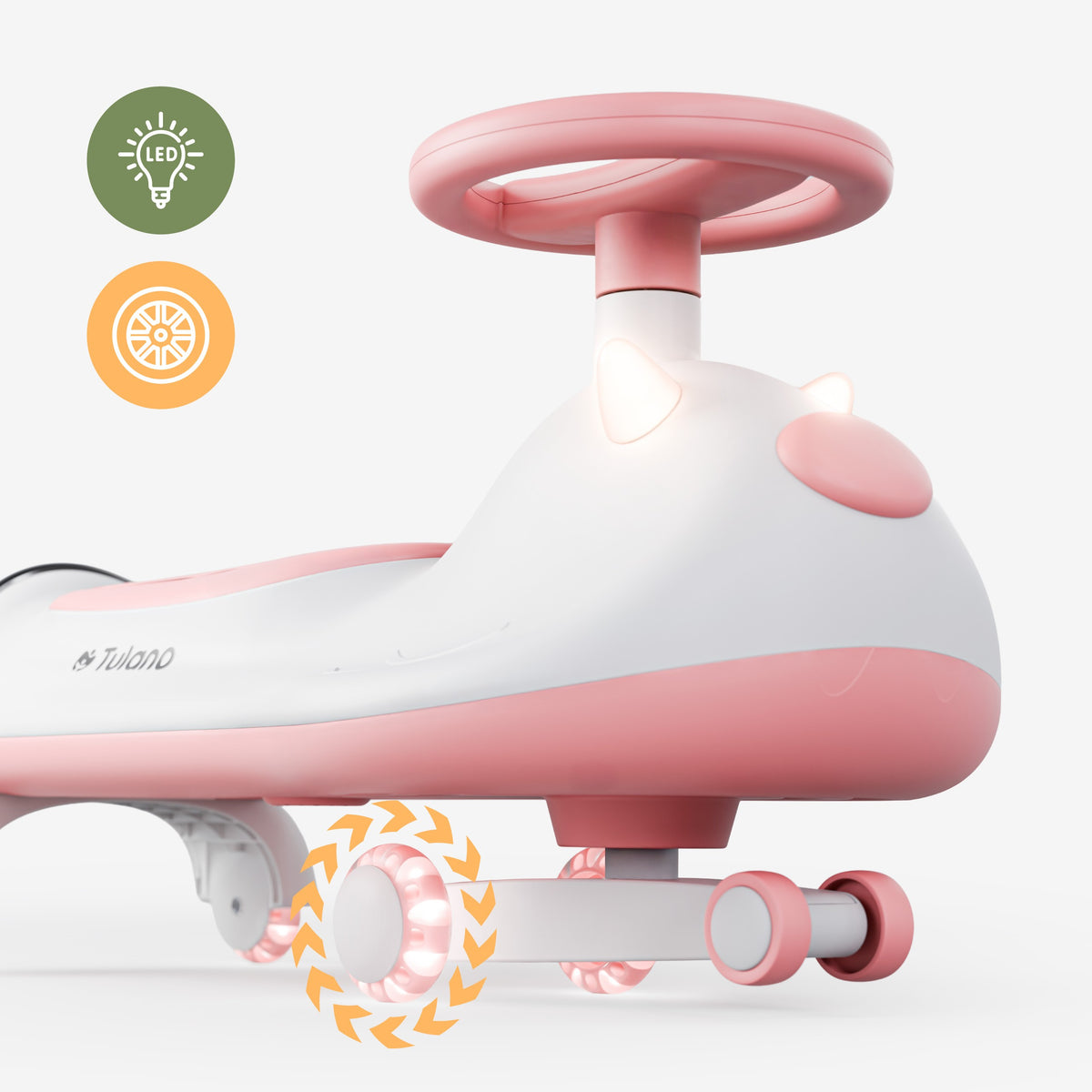 Tulano Focus 45 Pink LED Gravity Ride-On 