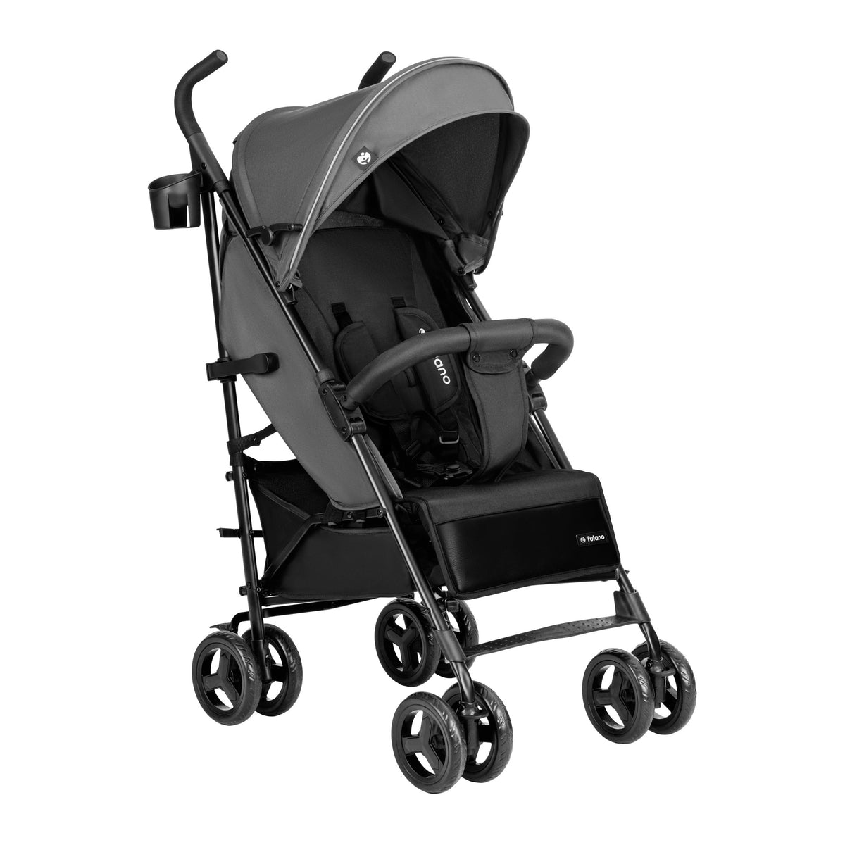 Tulano Davos 35 Kinderwagen, grau-schwarz 