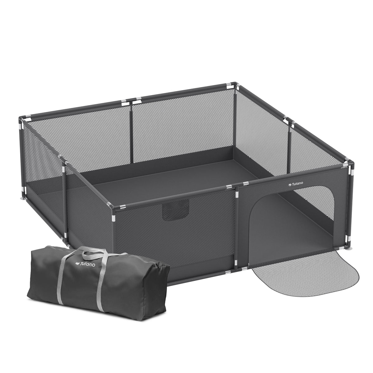 Tulano Cozy 28 Graphit Kinderlaufstall - 200 cm 