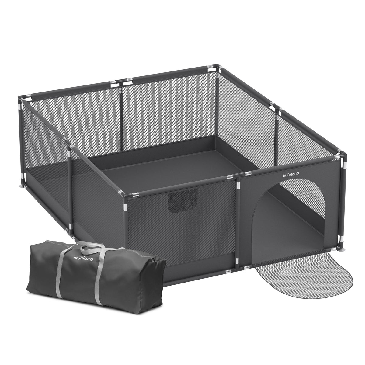 Tulano Cozy 25 Graphit Kinderlaufstall - 150 cm 