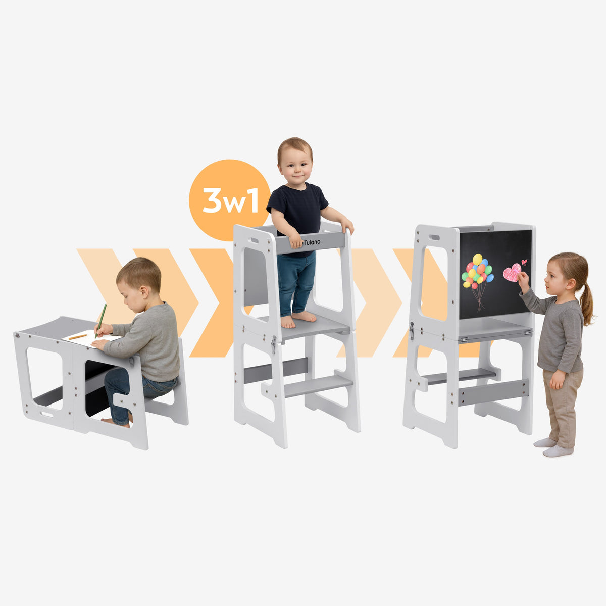 Tulano Mooby 35 3-in-1 Küchenhelfer für Kinder 