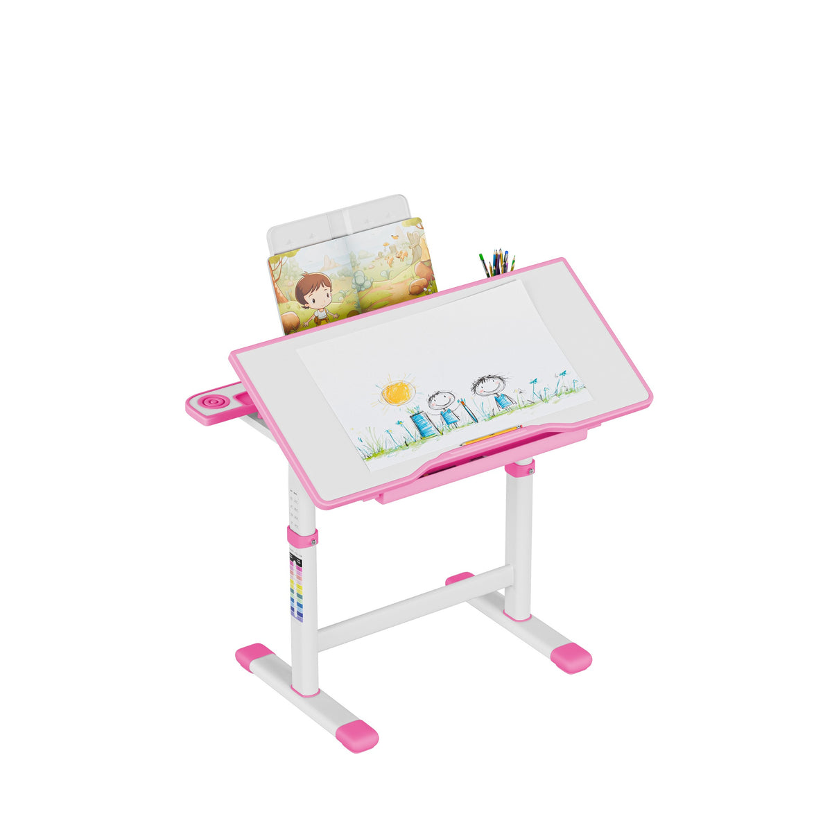 Ergonomischer Kinderschreibtisch Mark Adler Study 3.0 Rosa 66 cm 