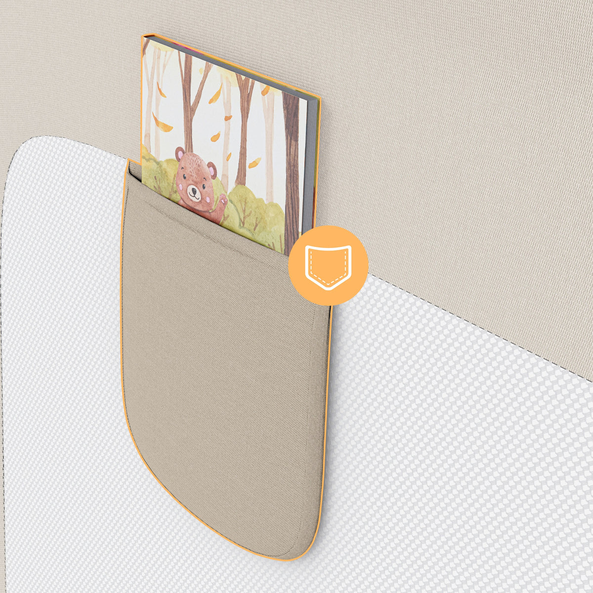 Bettschutzgitter Tulano Cover 30 Beige 200cm