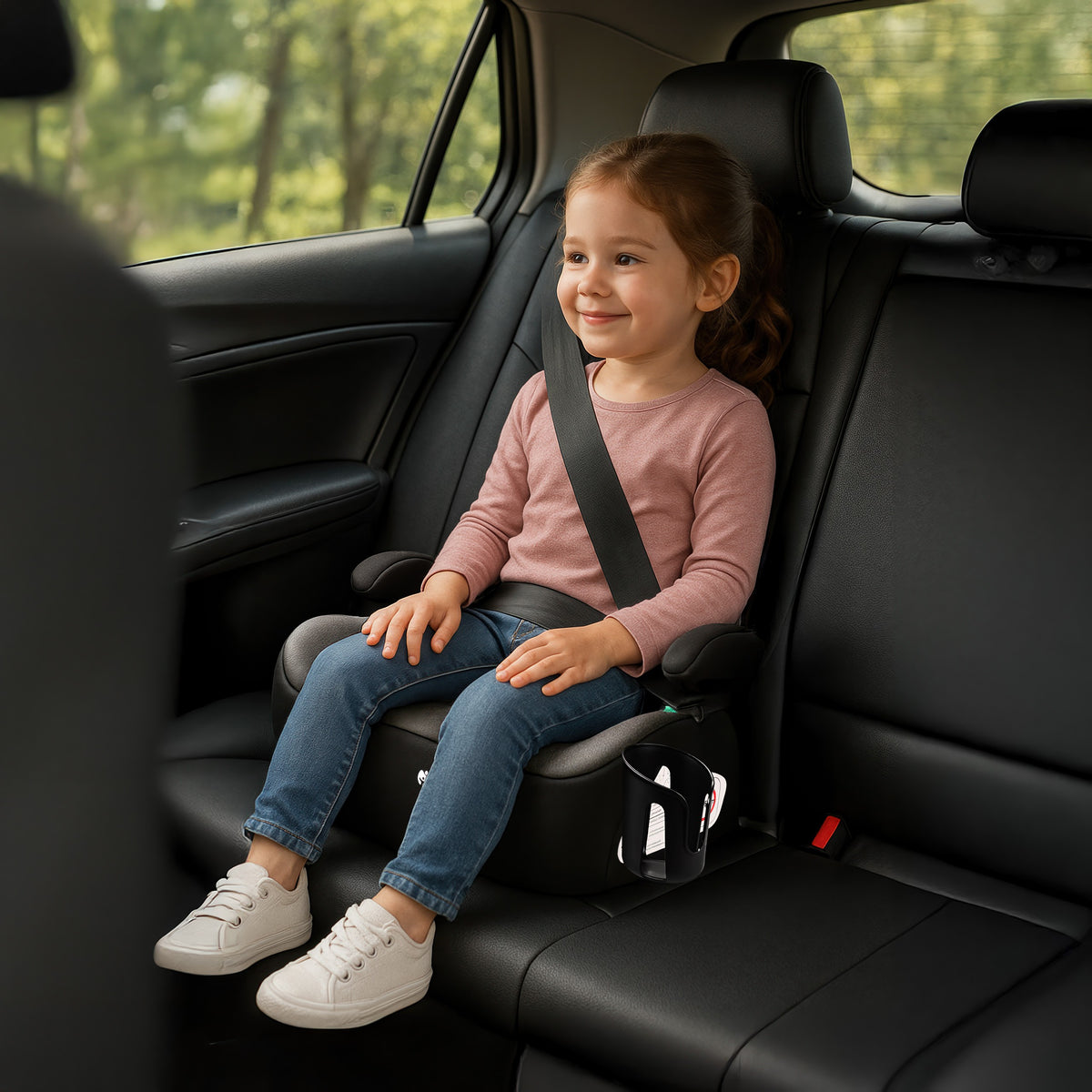 Tulano Cabby 20 Grauer Kindersitz für Autos, 125-150 cm, Größe I 