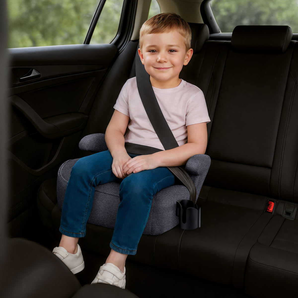 Tulano Cabby 25 Grauer Kindersitz für Autos, 125-150 cm, Größe I 