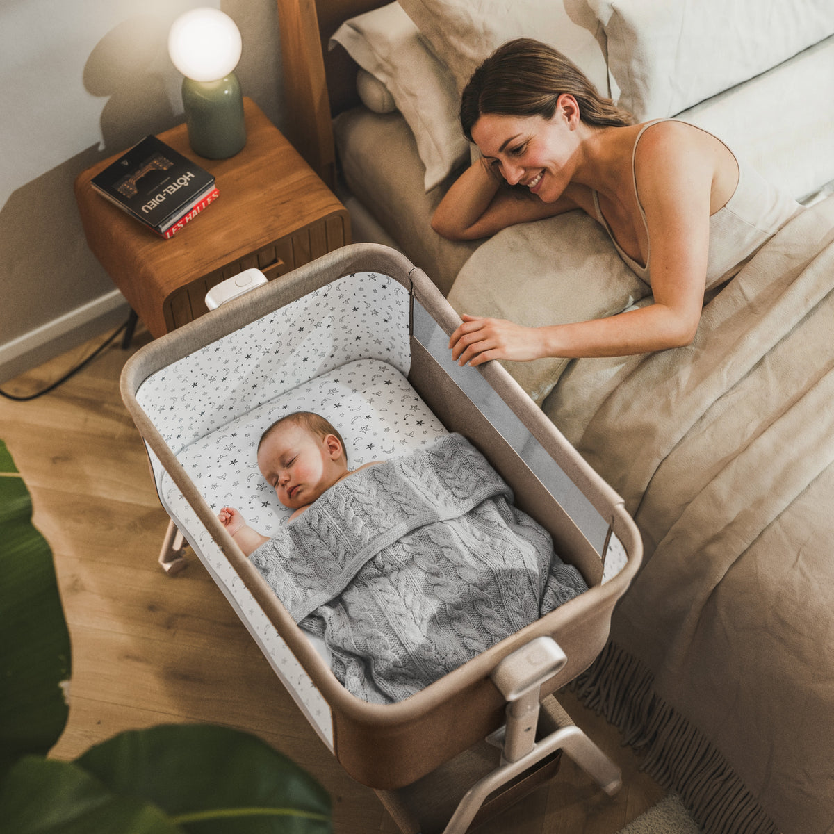 Beistellbett 3in1 Tulano Dream 50 Taupe