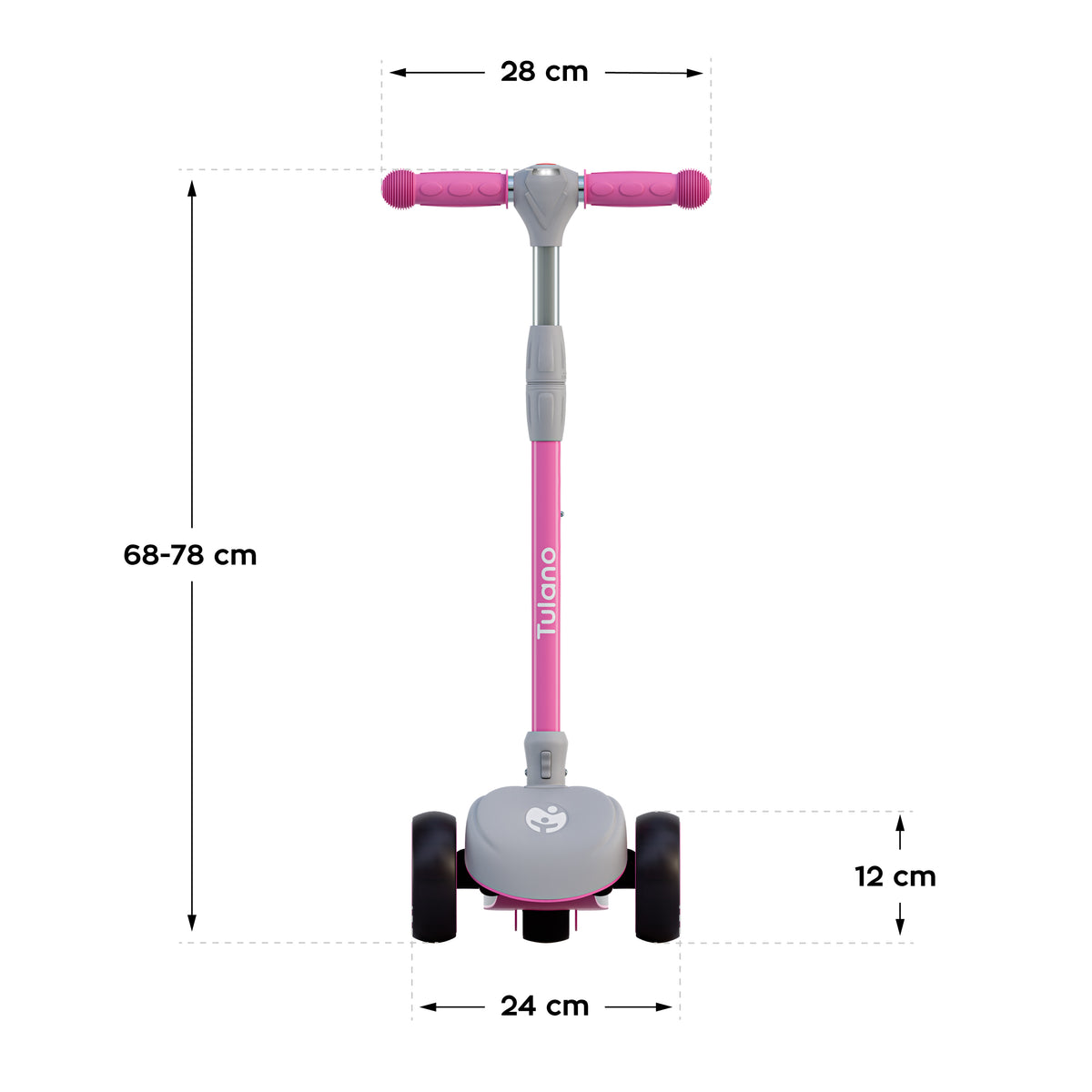 Rookie 15 Pink LED Balance Scooter für Kinder 