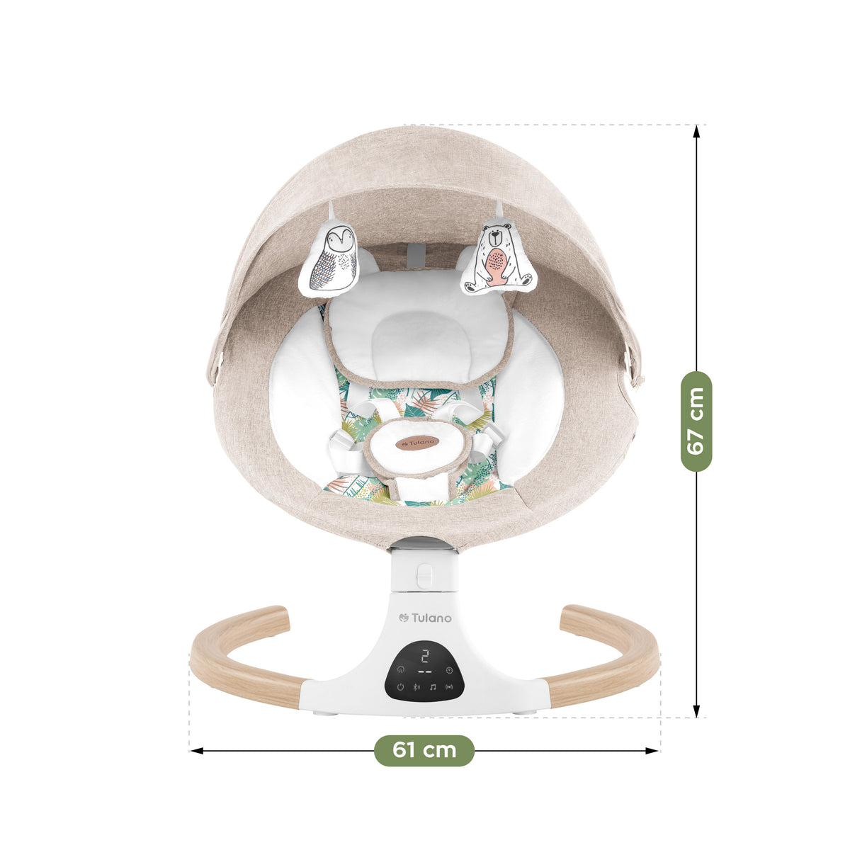 Tulano elektronischer Schaukelstuhl Astrid 35 Beige