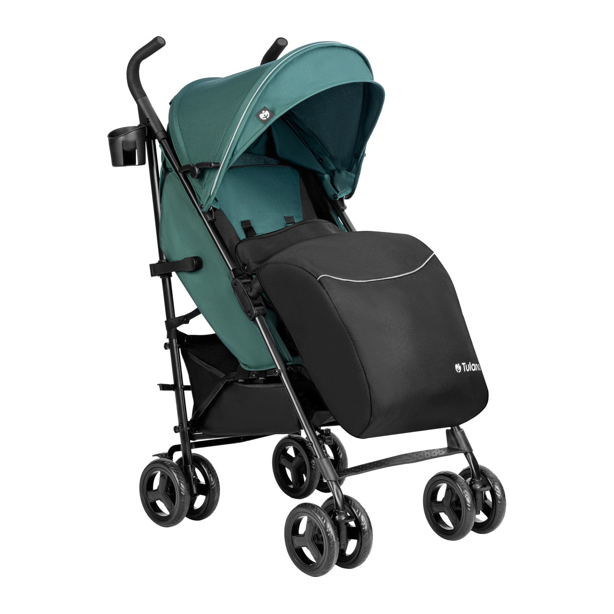 Tulano Davos 35 Grün-Schwarzer Kinderwagen 