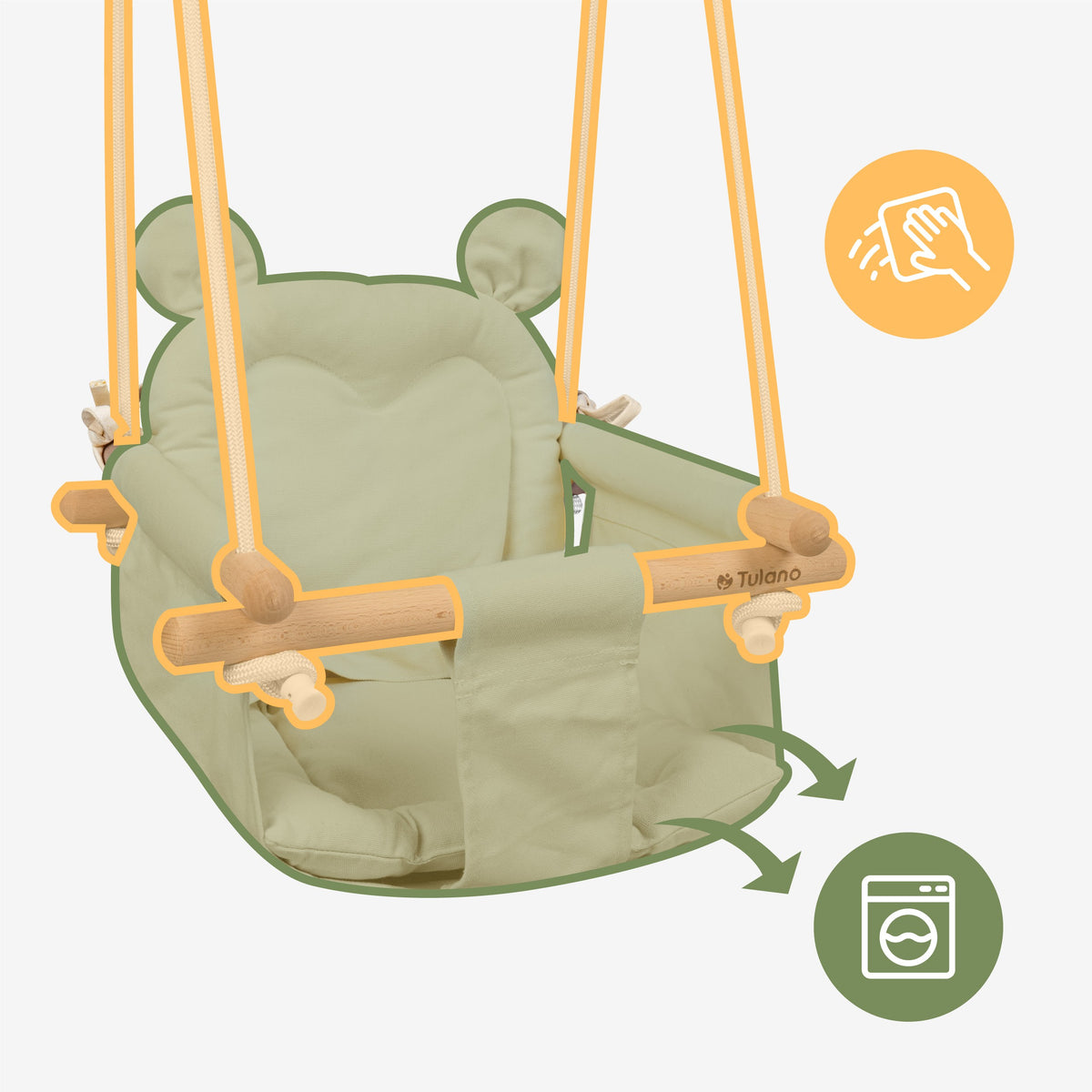 TULANO Hop 30 Beige Kinderschaukel 