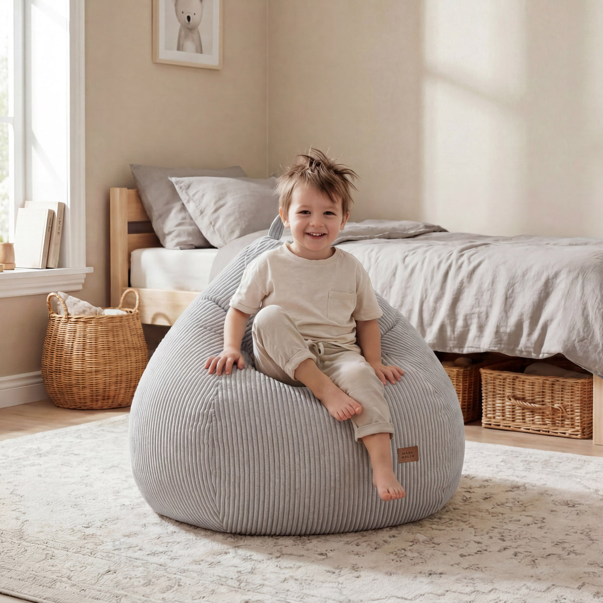 Cord-Sitzsack grey Mark Adler Comfy 1.0 Grey