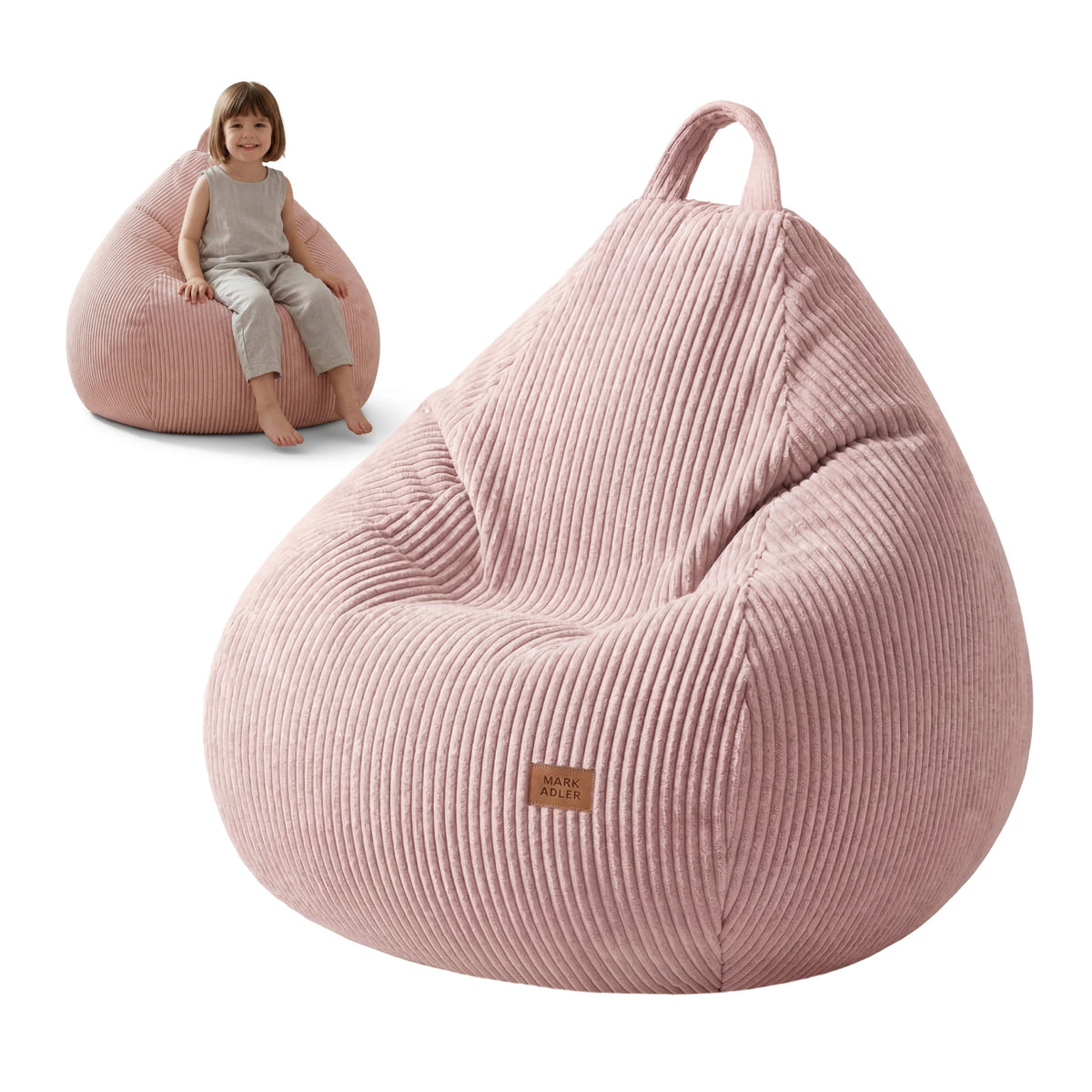 Cord-Sitzsack pink Mark Adler Comfy 1.0 Pink