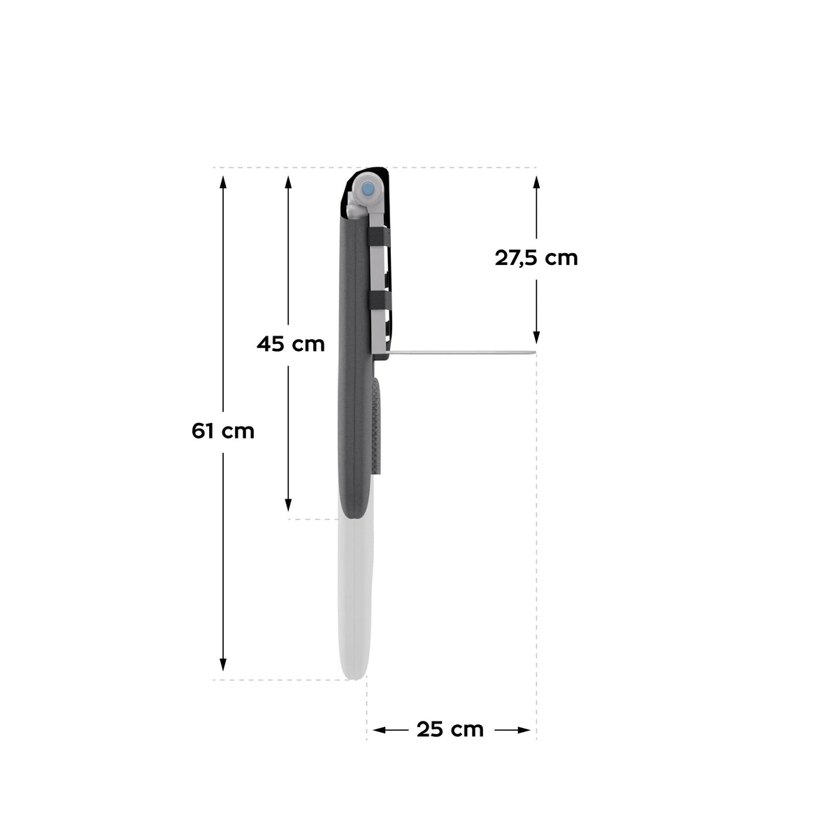 Bettschutzgitter Tulano Cover 25 Grau 150cm 