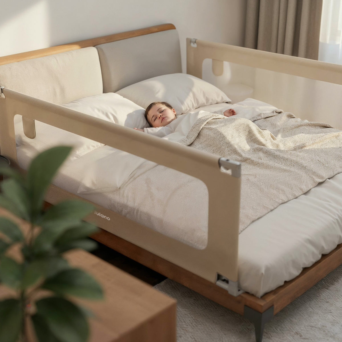 Bettschutzgitter Tulano Cover 40 Beige 200cm 