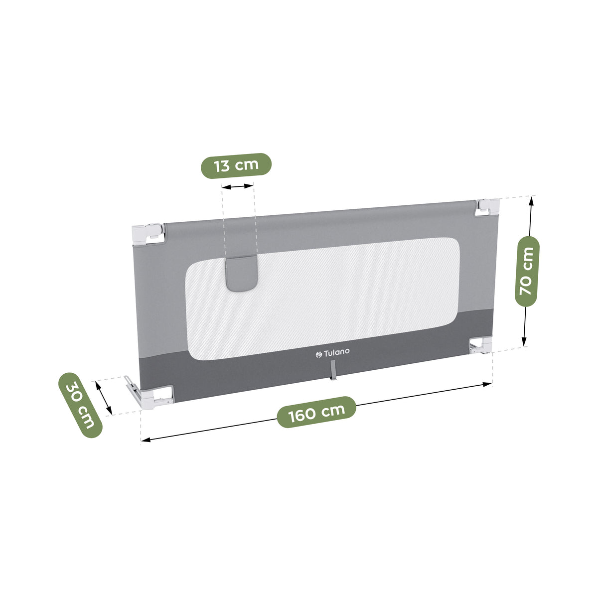 Bettschutzgitter Tulano Cover 46 160cm 