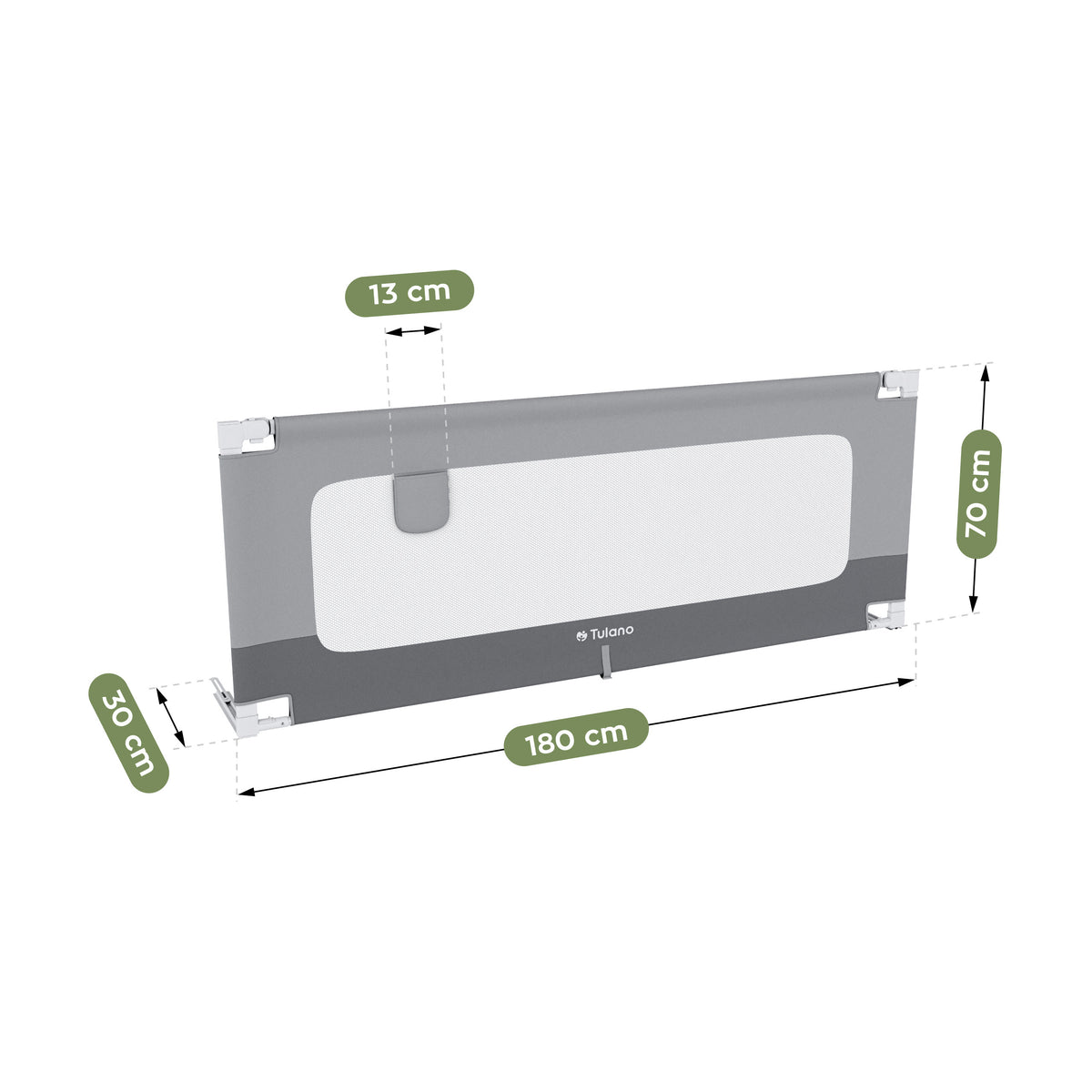 Bettschutzgitter Tulano Cover 48 180cm 