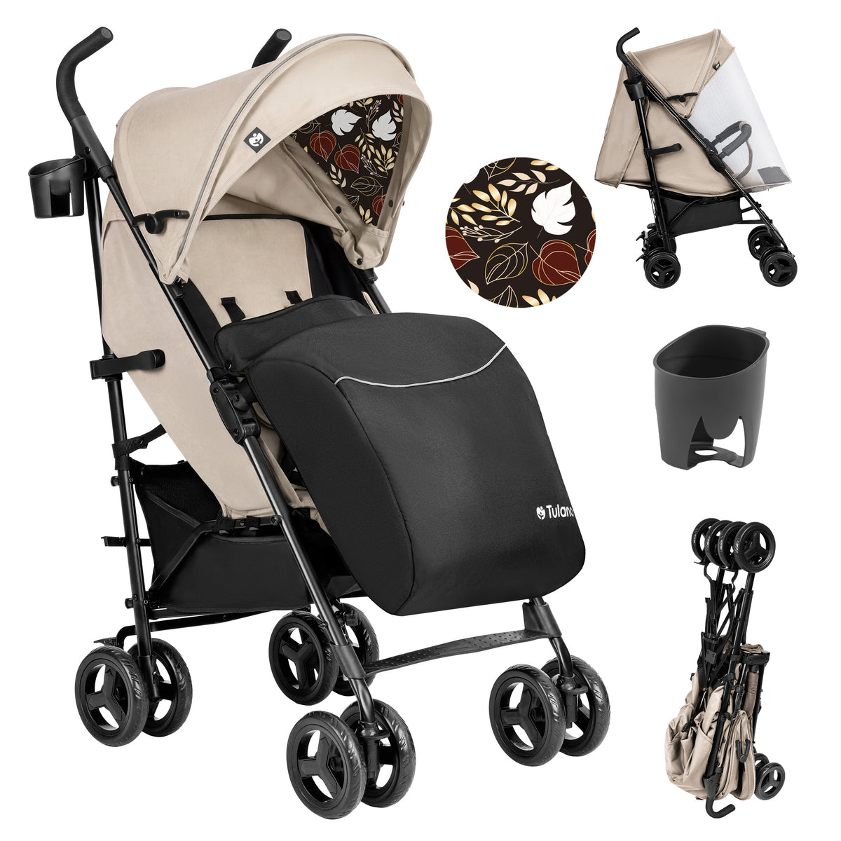 Tulano Davos 35 Beige Kinderwagen