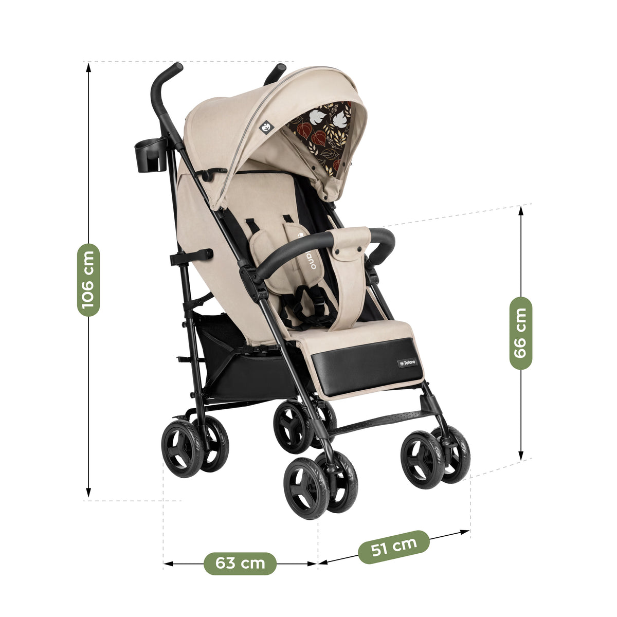 Tulano Davos 35 Beige Kinderwagen