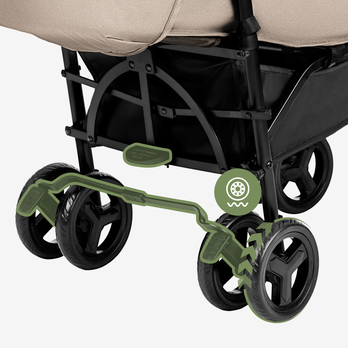Tulano Davos 35 Beige Kinderwagen