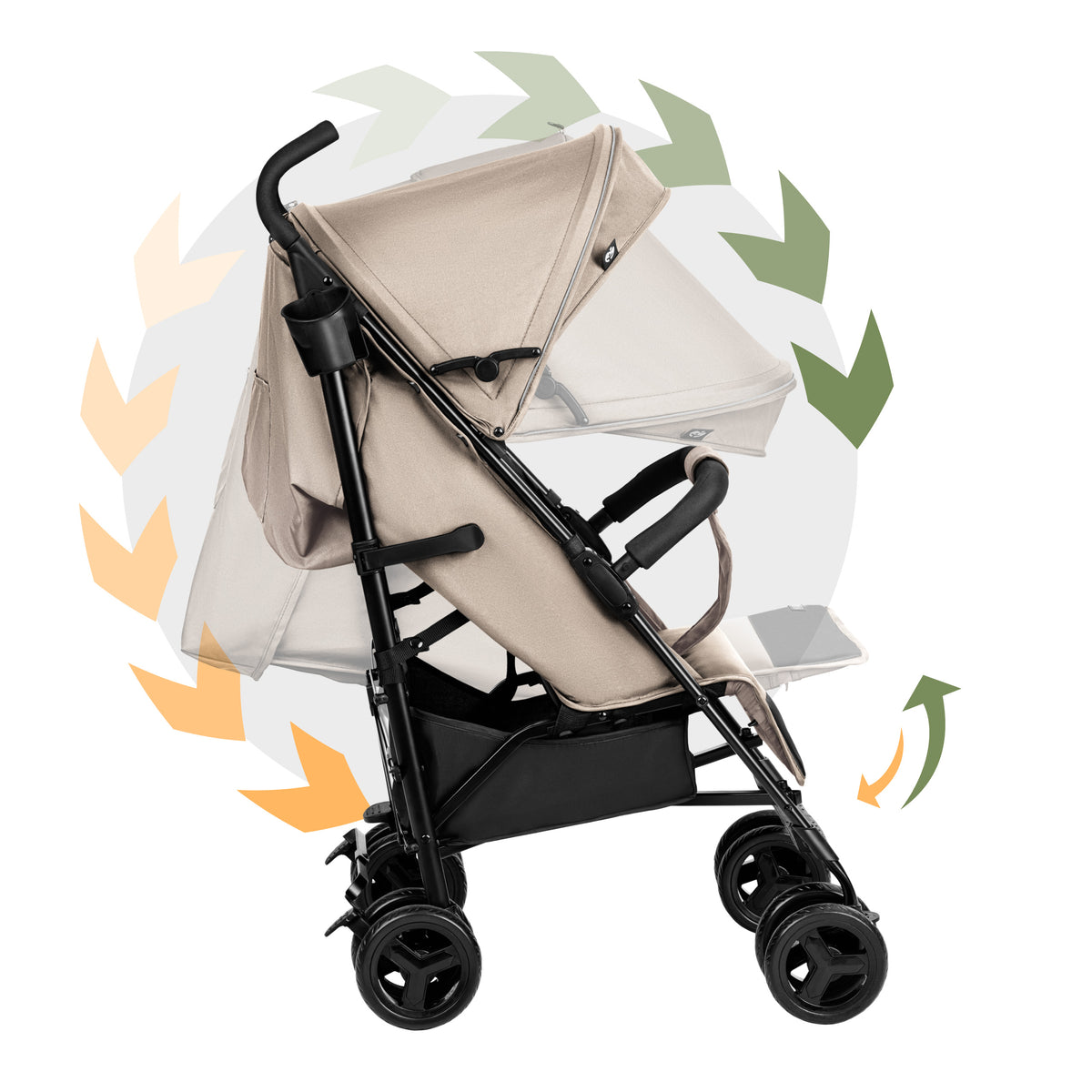 Tulano Davos 35 Beige Kinderwagen
