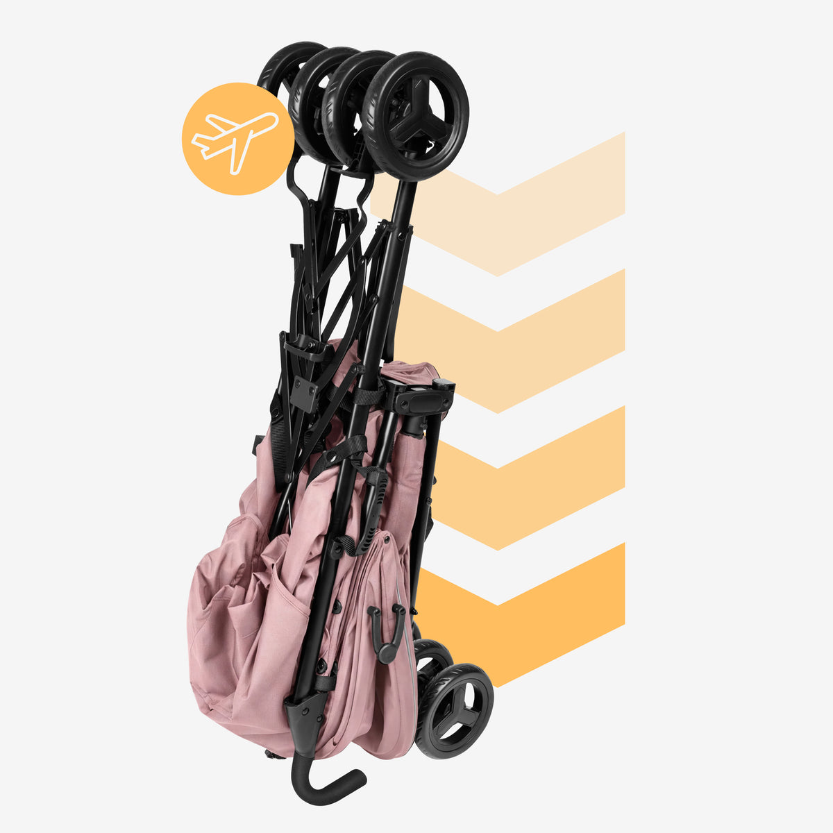 Tulano Davos 35 Pinker Kinderwagen