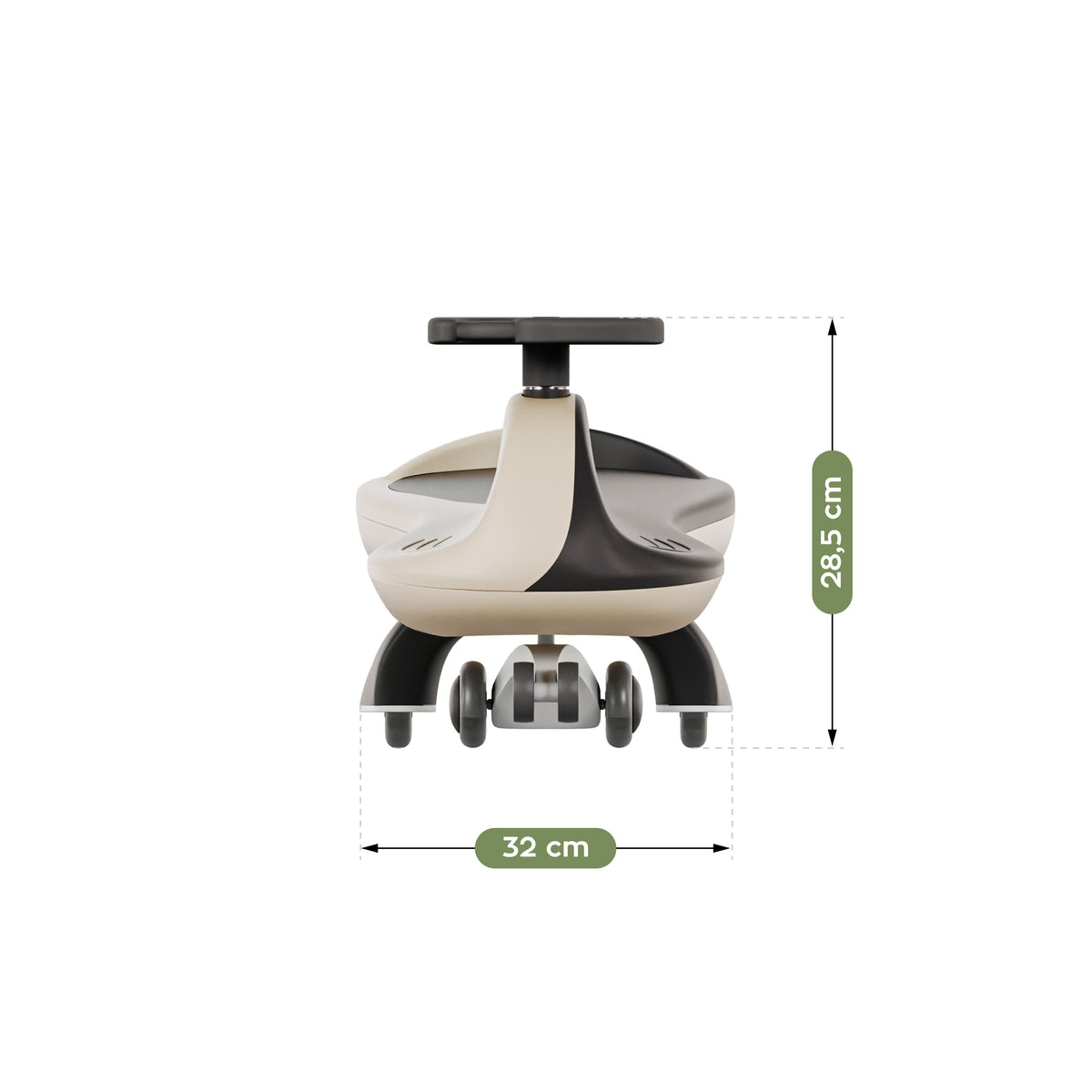 Tulano Focus 35 Beige LED Gravity Ride-On für Kinder 