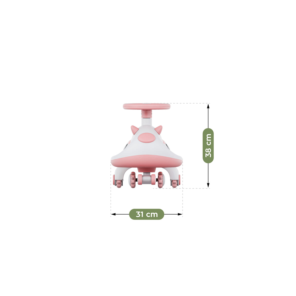 Tulano Focus 45 Pink LED Gravity Ride-On 