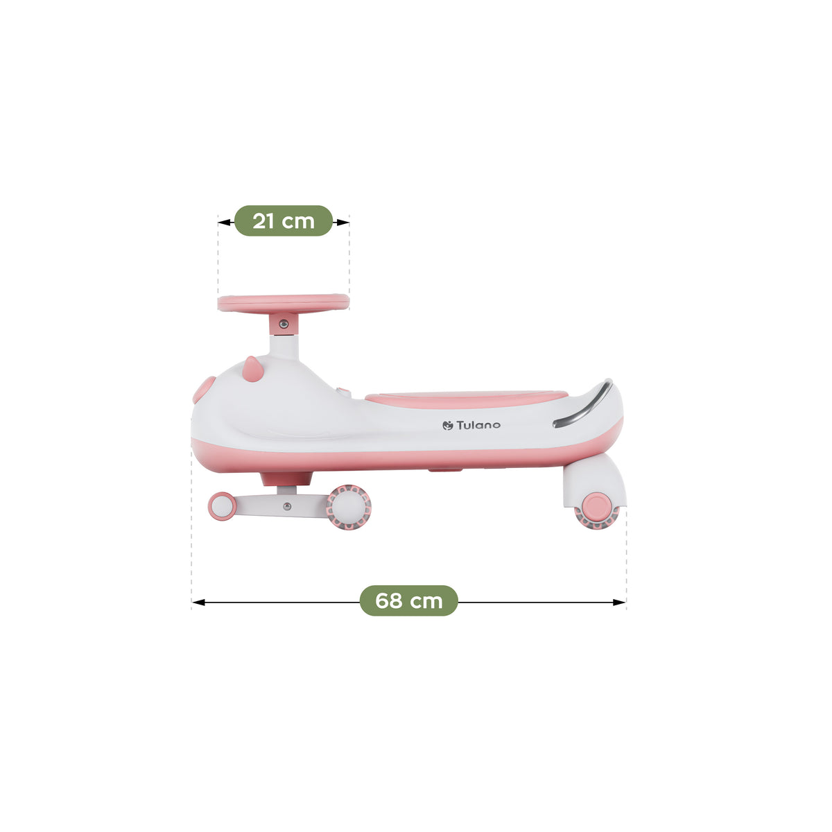 Tulano Focus 45 Pink LED Gravity Ride-On 