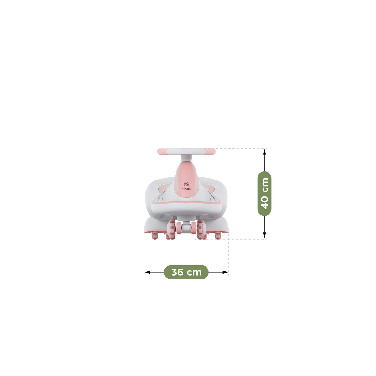 Tulano Focus 55 Pink LED Gravity Ride-On 