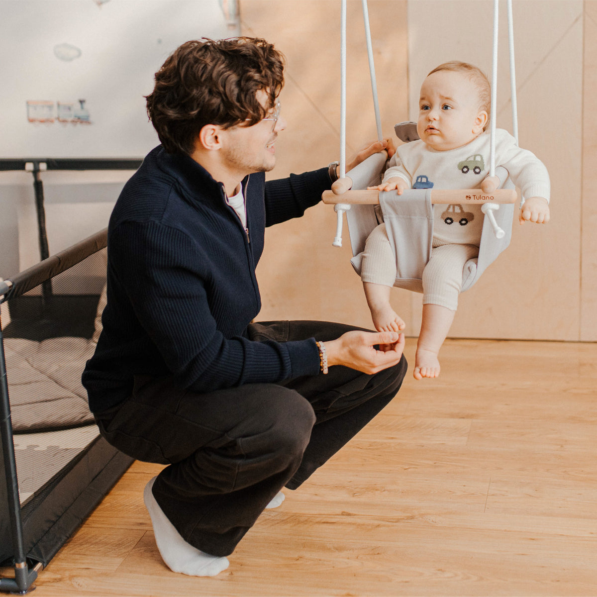 TULANO Hop 30 Rosa Kinderschaukel 