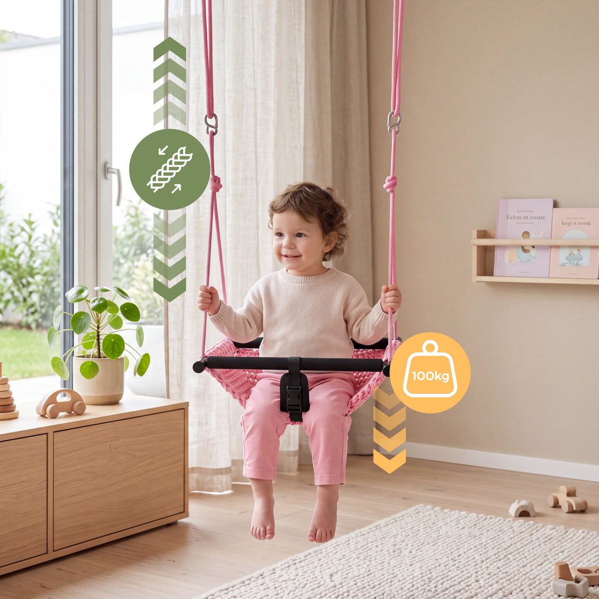 Kinderschaukel Tulano Hop 50 Pink