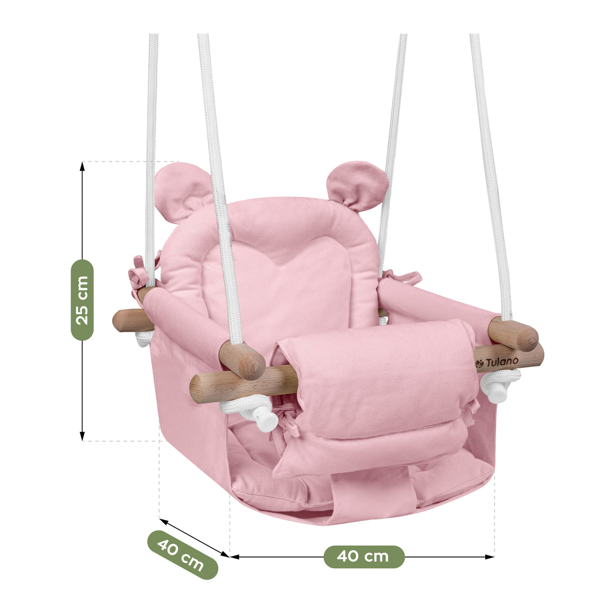 TULANO Hop 30 Rosa Kinderschaukel 
