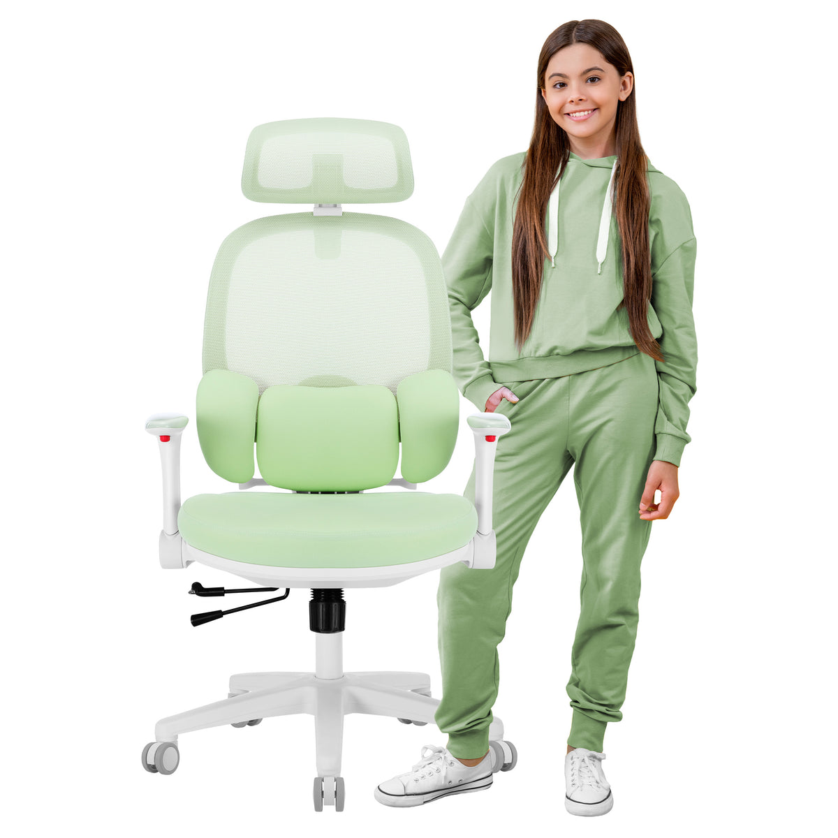 Mark Adler Junior 6.3 Grüner ergonomischer Kinderstuhl 