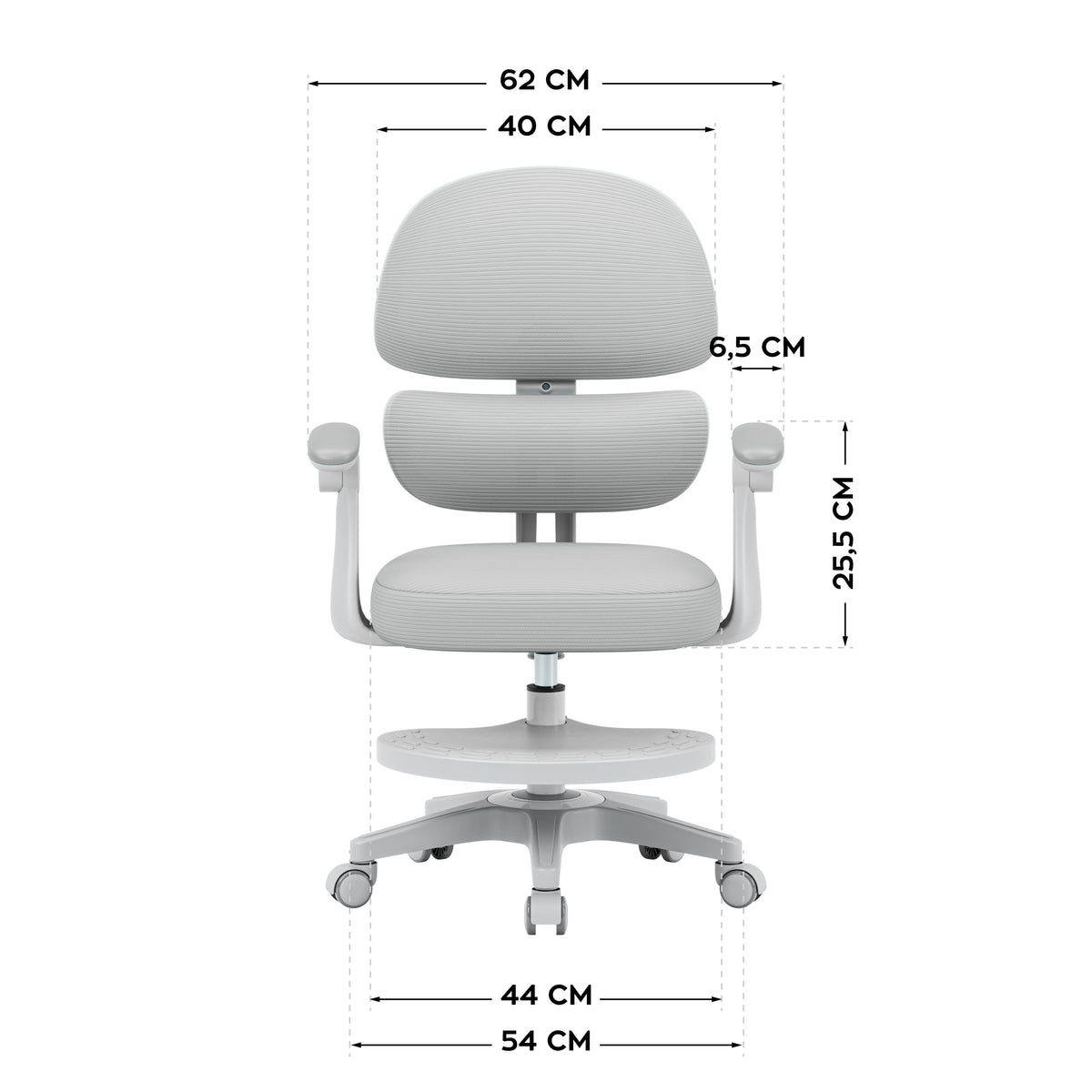 Mark Adler Junior 4.4 Grau Ergonomischer Kinderstuhl