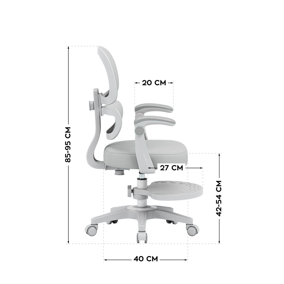 Mark Adler Junior 4.4 Grau Ergonomischer Kinderstuhl