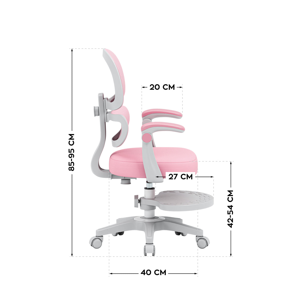 Mark Adler Junior 4.4 Rosa Ergonomischer Kinderstuhl