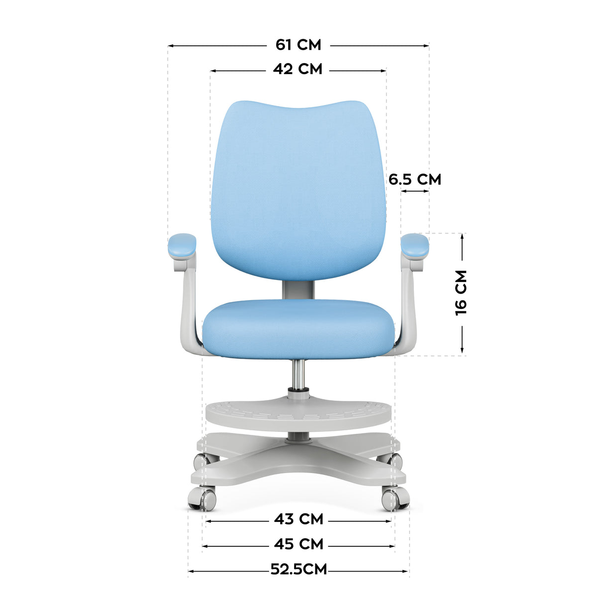 Mark Adler Junior 4.6 Blauer ergonomischer Kinderstuhl