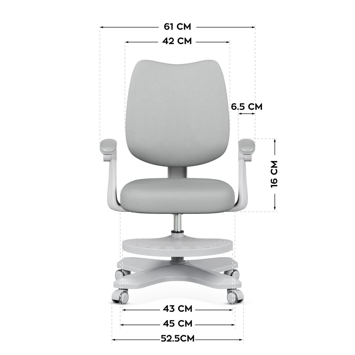Mark Adler Junior 4.6 Gray Ergonomischer Kinderstuhl 
