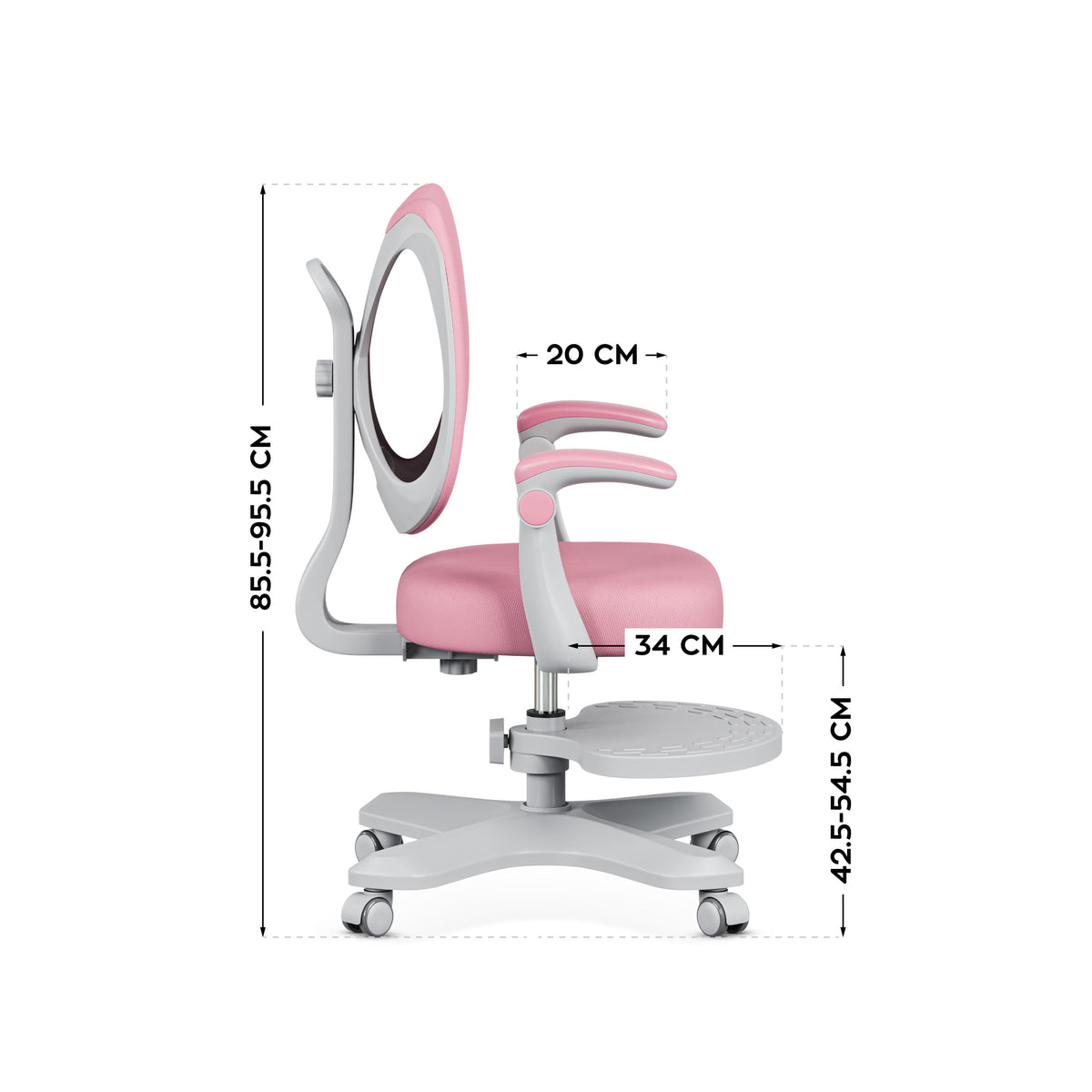 Mark Adler Junior 4.6 Rosa ergonomischer Kinderstuhl 