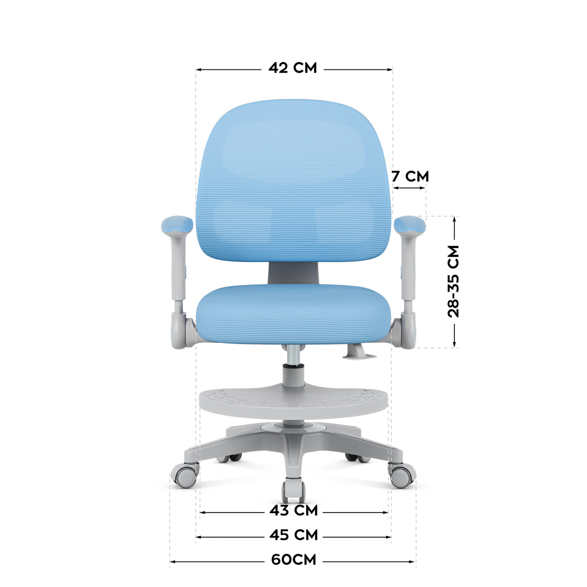 Mark Adler Junior 5.0 Blauer verstellbarer Kindersitz 