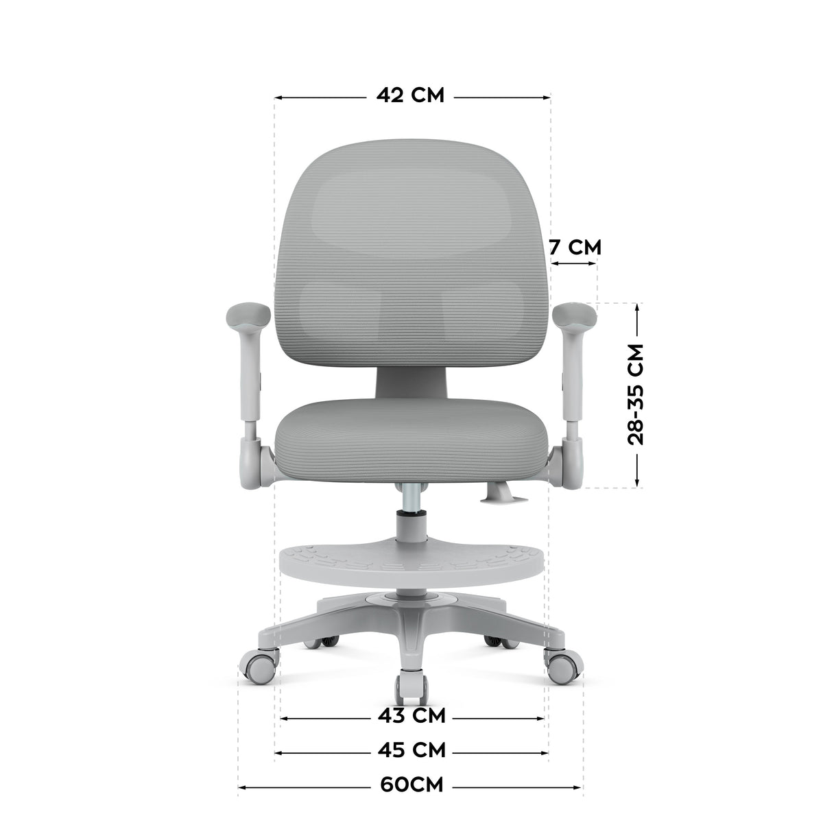 Mark Adler Junior 5.0 Grauer verstellbarer Kindersitz 