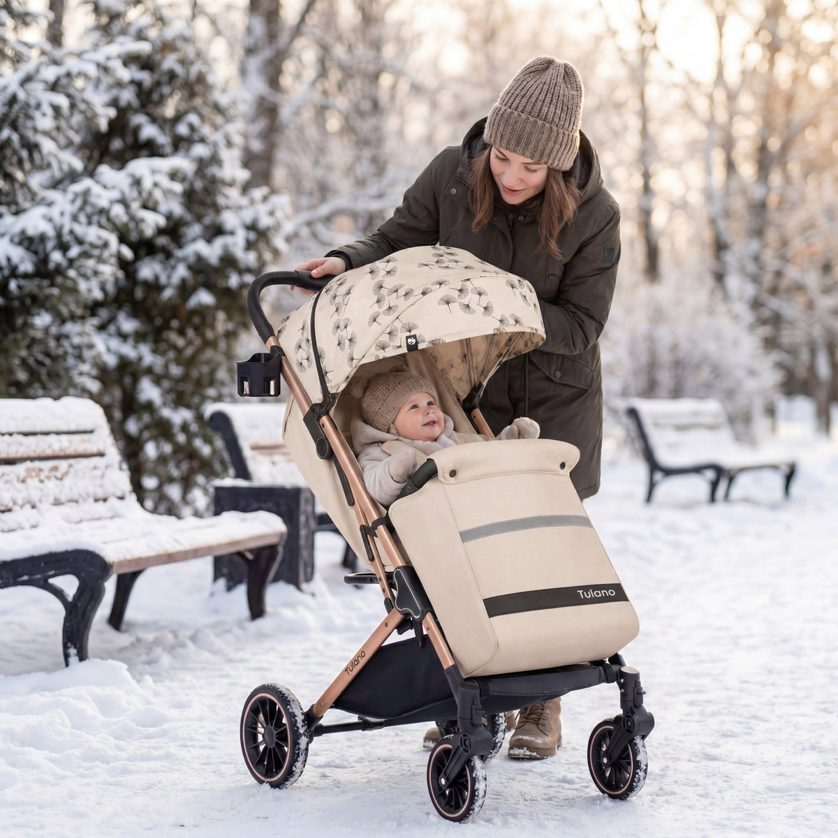 Kinderwagen Tulano Lagos 35 Beige Gold