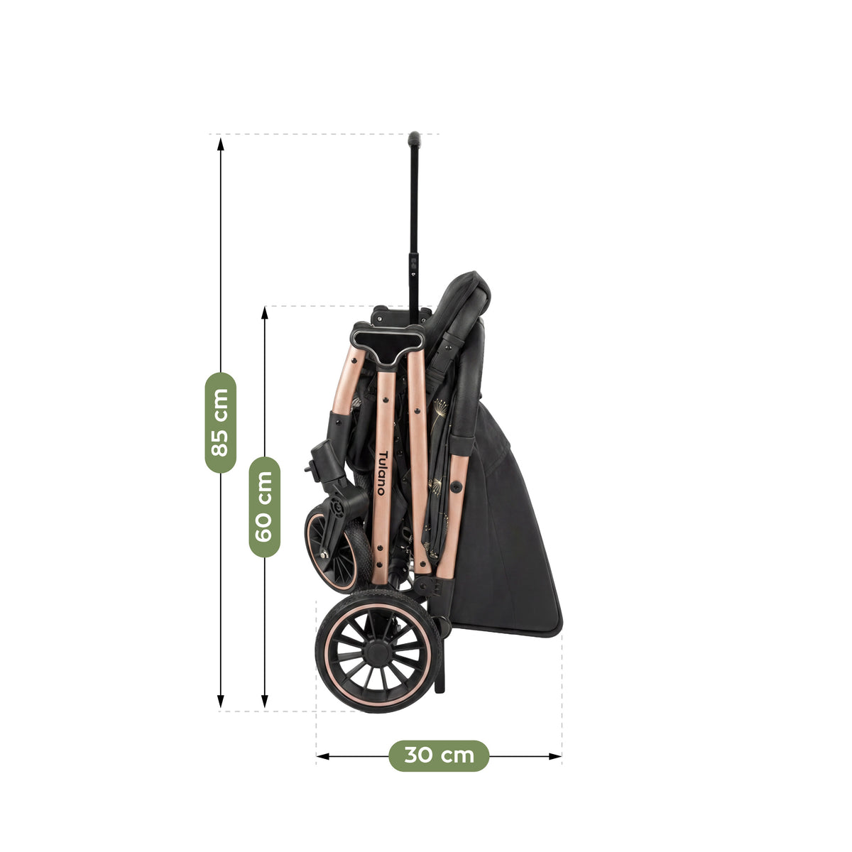 Kinderwagen Tulano Lagos 35 Black Gold