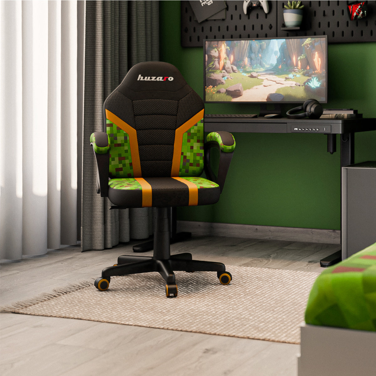 HUZARO RANGER 1.0 Pixel Mesh Gaming-Stuhl für Kinder 