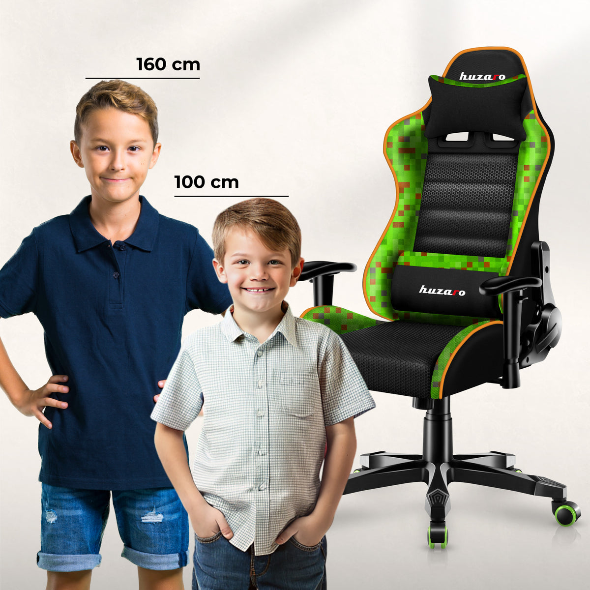 HUZARO RANGER 6.0 Pixel Mesh Gaming-Stuhl für Kinder 