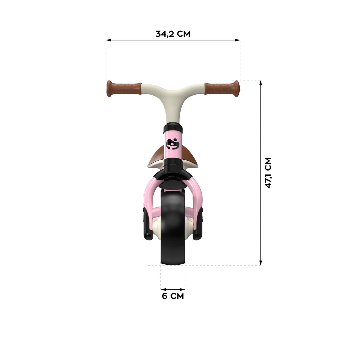 Tulano Scout 15 Pinkes Laufrad 