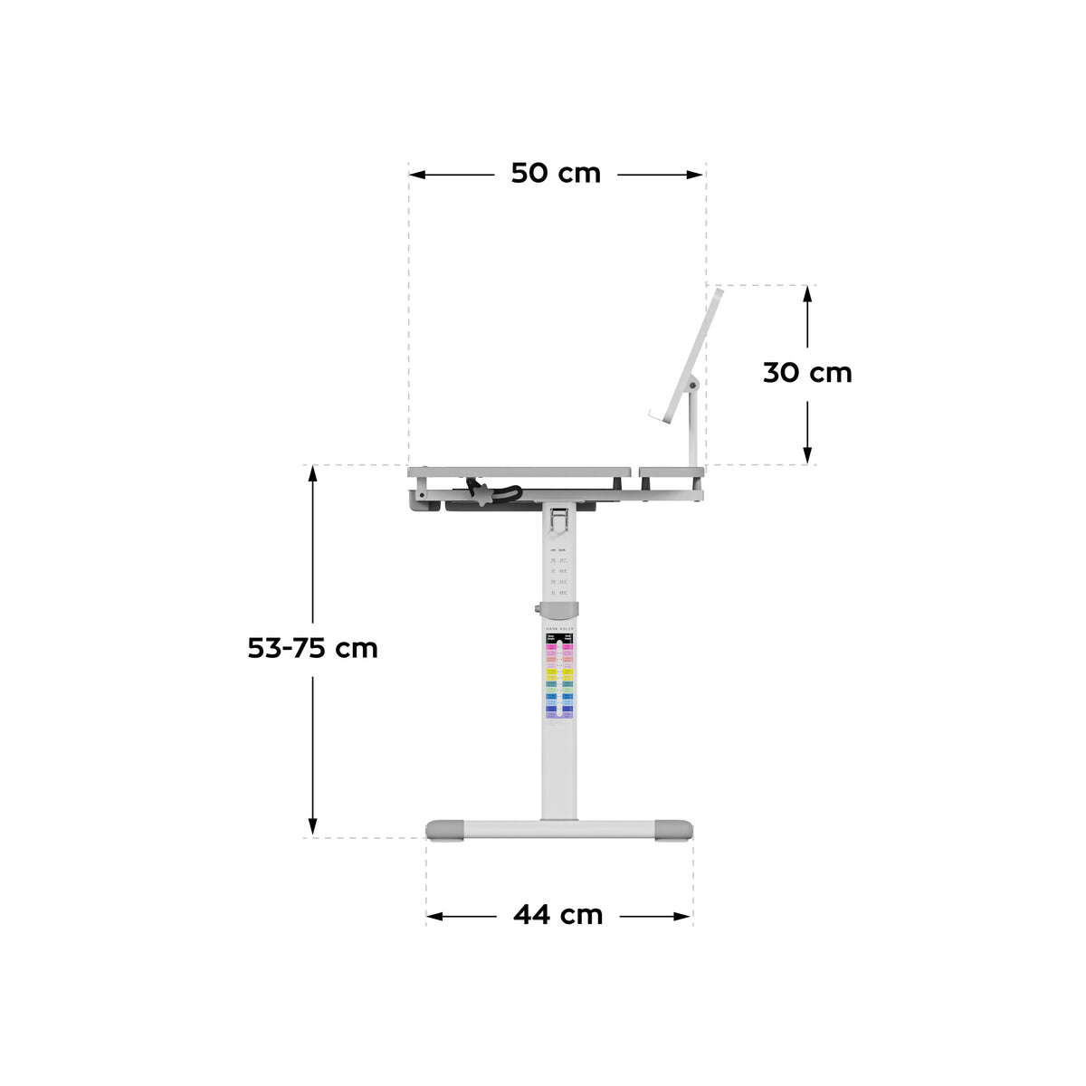 Ergonomischer Kinderschreibtisch Mark Adler Study 3.0 66 cm 