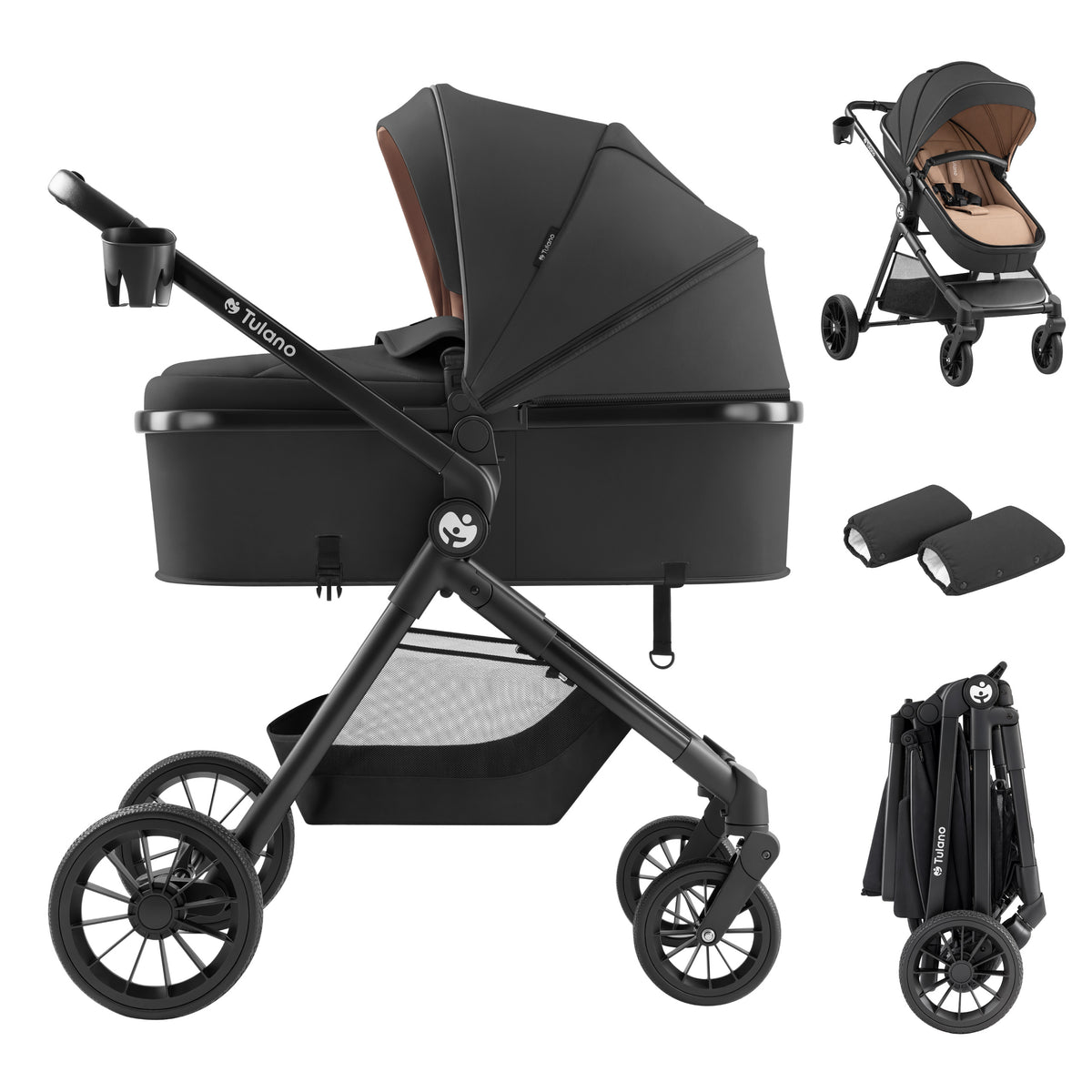 Kombikinderwagen 2-in-1 Toledo 35 Black